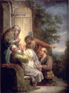 ジェイコブはジョセフのコートをプレゼント 作： Balthasar Beschey